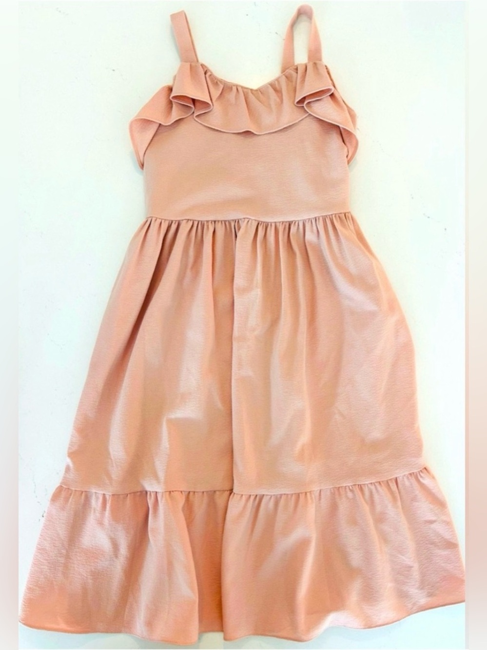 Pippa & Julie Peach Ruffle Strap Summer Dress